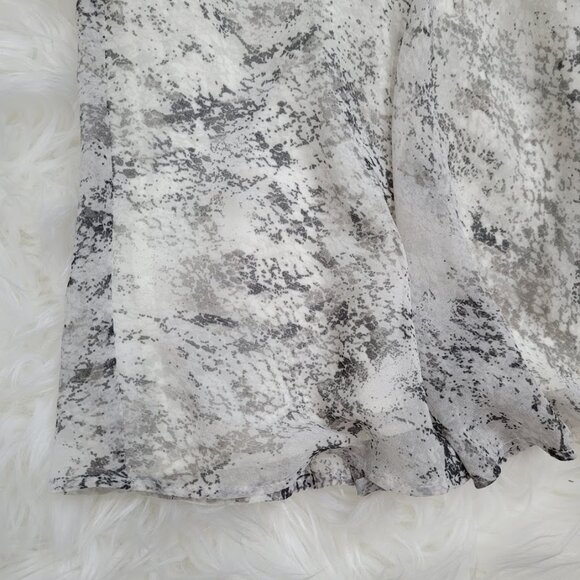 Banana‎ Republic Factory Women's Snakeskin Printed Mini Chiffon Tiered Skirt 2 - Picture 4 of 8